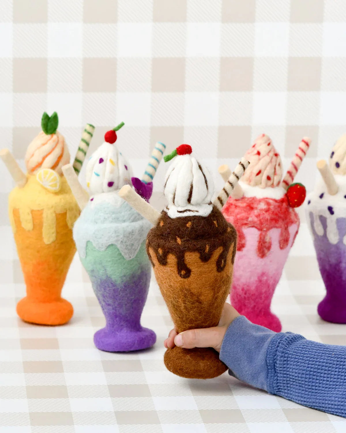 Pre-Order Felt Mango Milk Shake Play Food (Ships in mid-August)