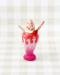 Pre-Order Felt Strawberry Milk Shake Play Food (Ships in mid-August)