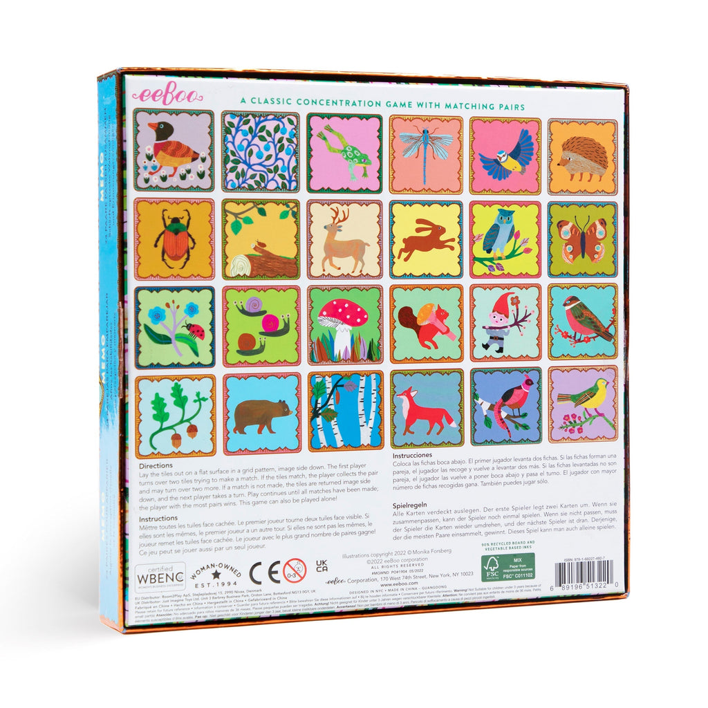Woodland Memory & Matching Game