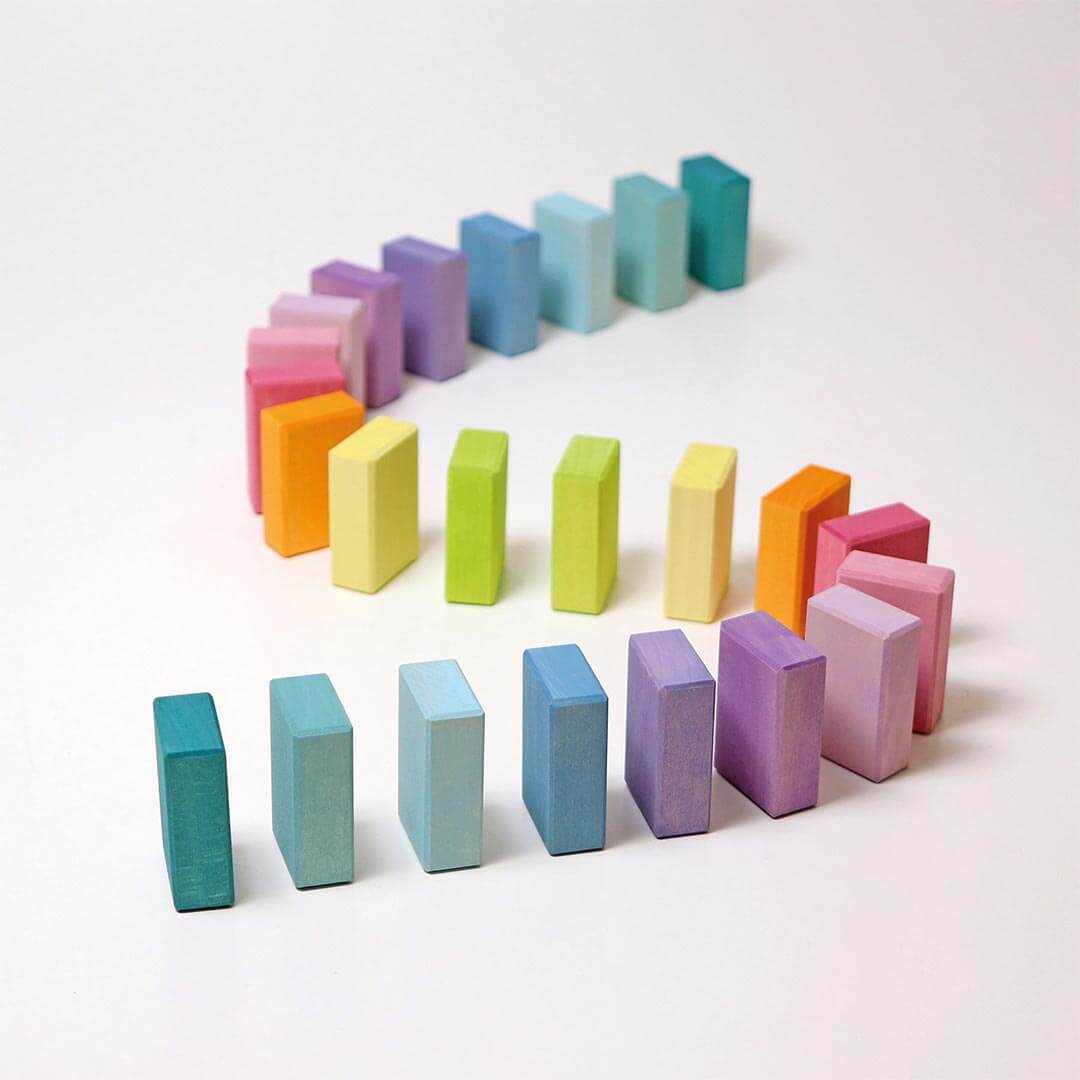 Pastel Duo Wooden Block Set