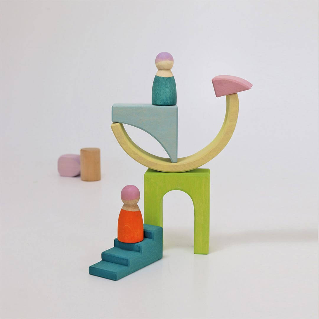 Wooden Building World Cloud Play Set