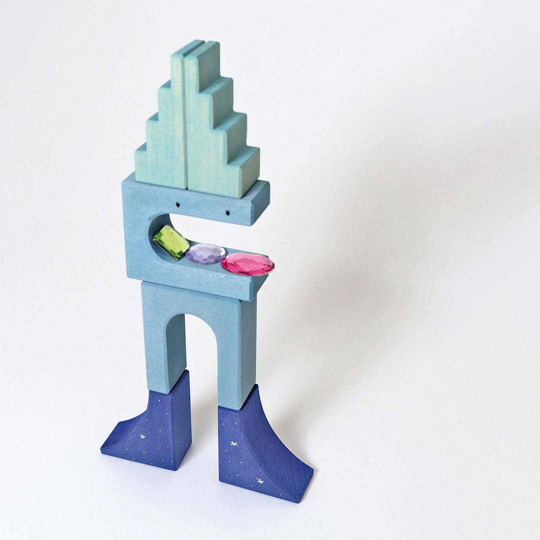 Wooden Building World Polar Light Set