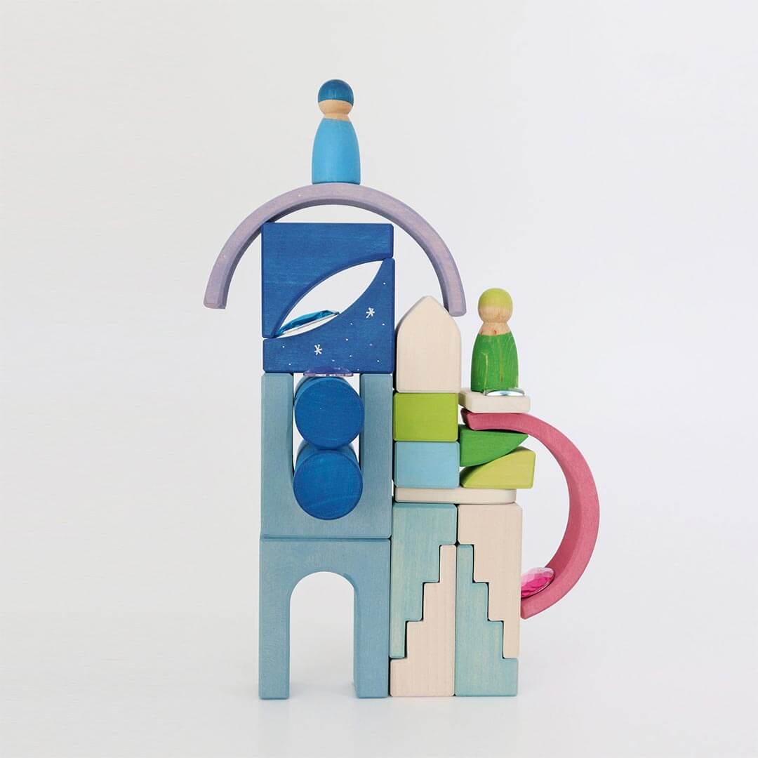 Wooden Building World Polar Light Set