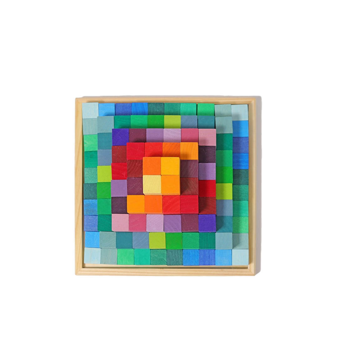 Stepped Pyramid Wooden Math Blocks