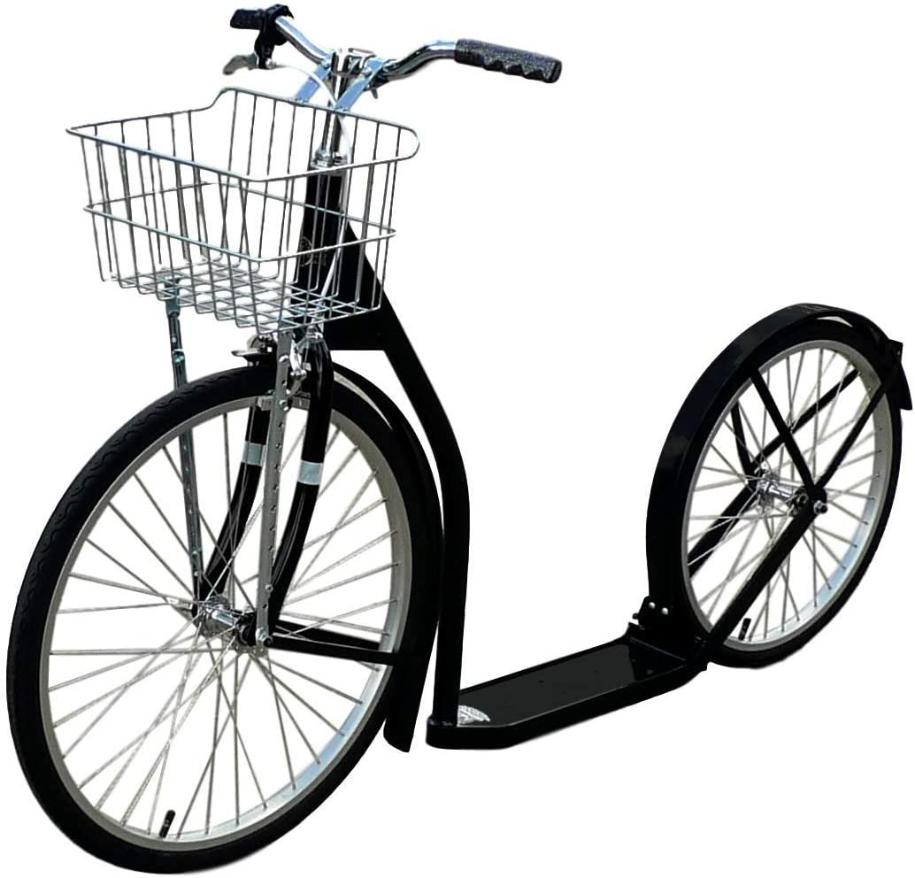 Amish-Made Deluxe Kick Scooter Bike, 24 Front Wheel 20 Rear Wheel, Adult-Size