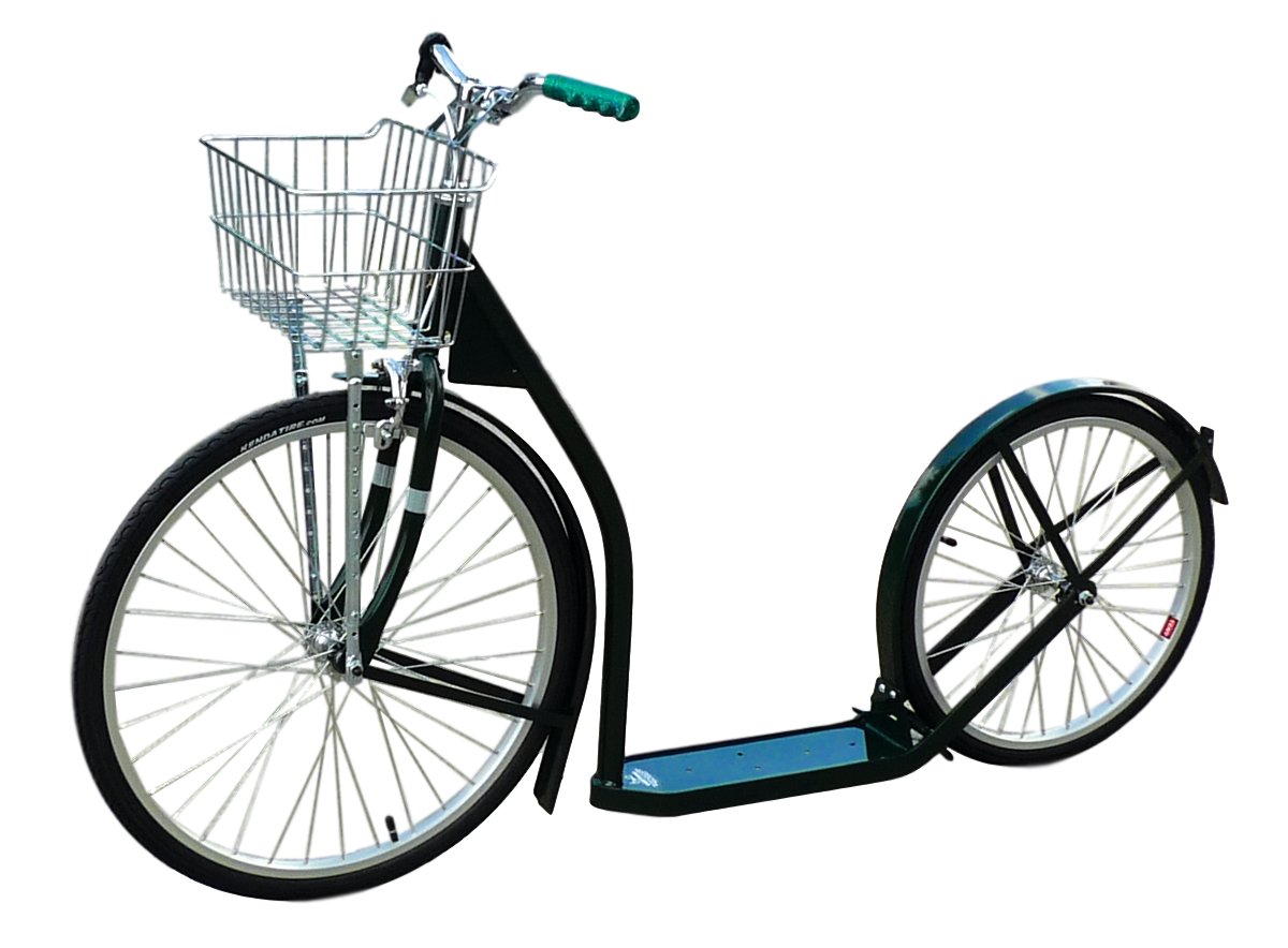 Amish-Made Deluxe Kick Scooter Bike, 24 Front Wheel 20 Rear Wheel, Adult-Size