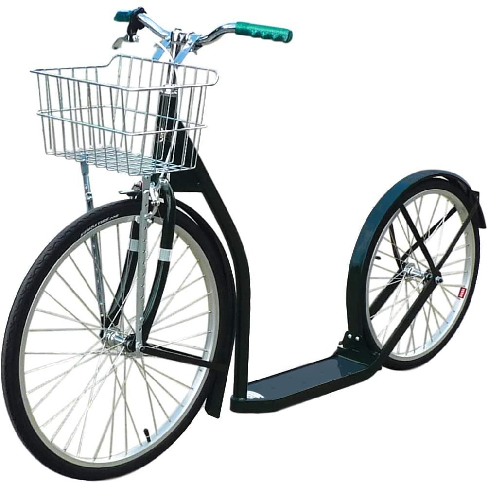 Amish-Made Deluxe Kick Scooter Bike, 24 Front Wheel 20 Rear Wheel, Adult-Size
